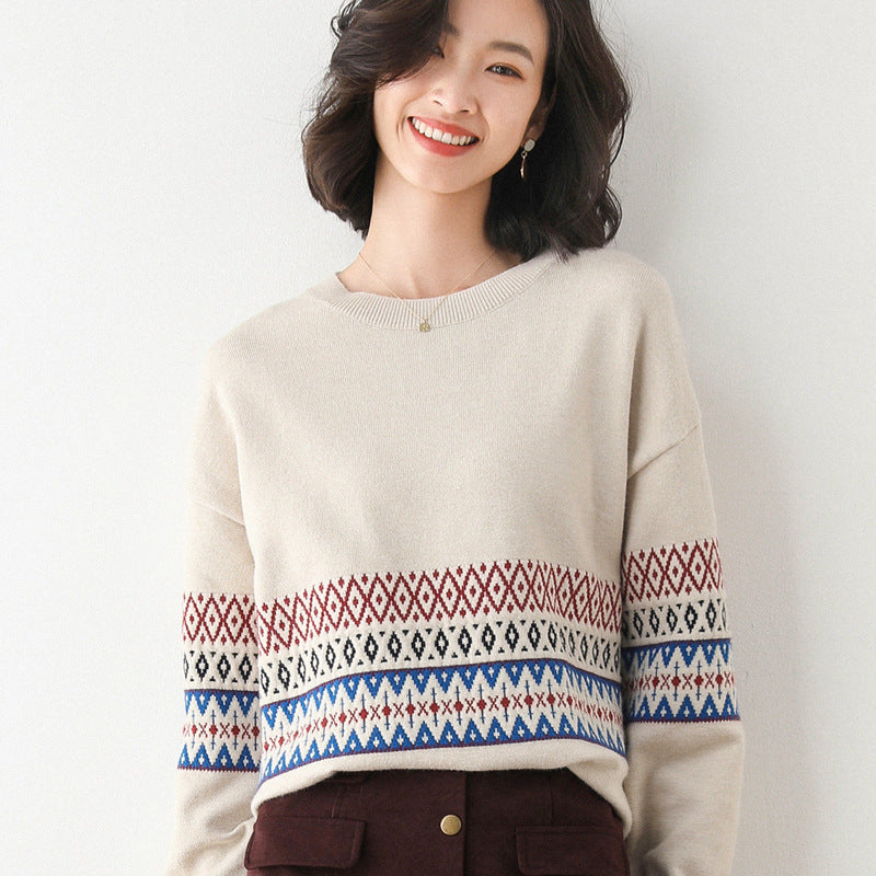 Autumn winter knitted with long sleeve base coat