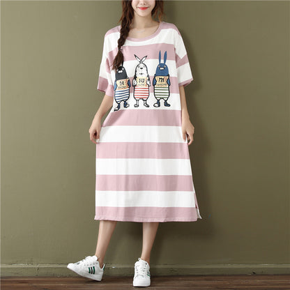 Striped fat mm dress