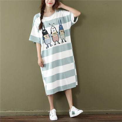 Striped fat mm dress