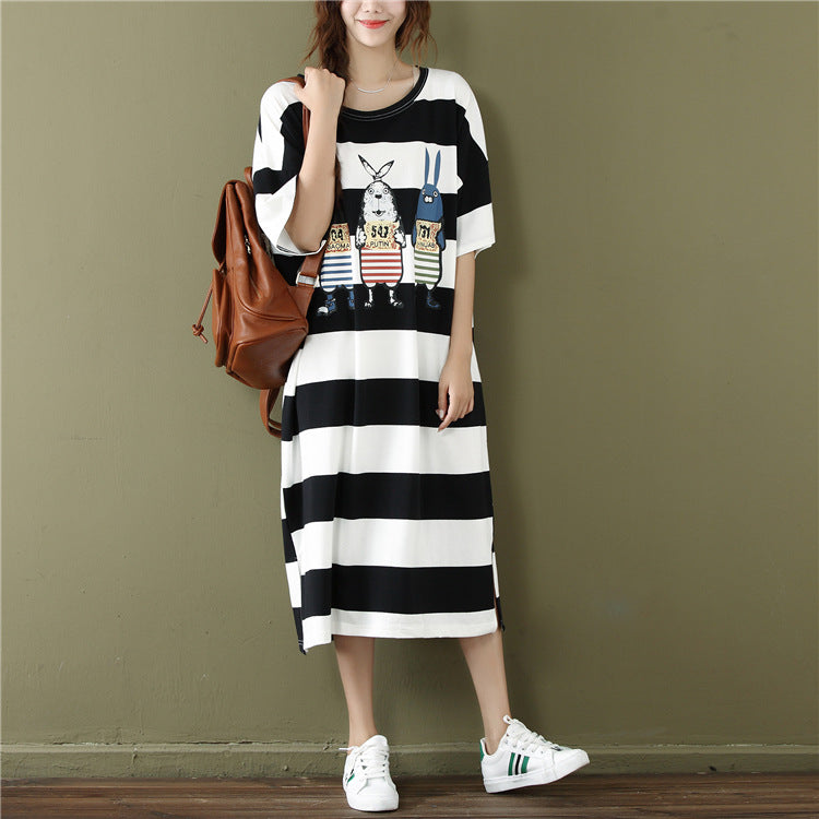 Striped fat mm dress