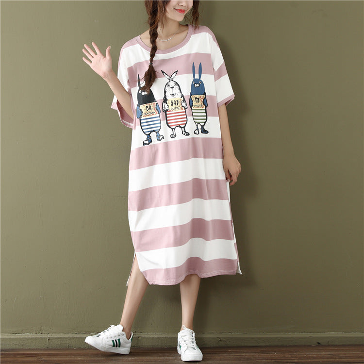 Striped fat mm dress