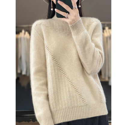 New Fashionable Knitted Wool Knitted Top