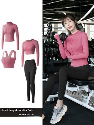 Long Sleeve Sports Yoga Suit Women