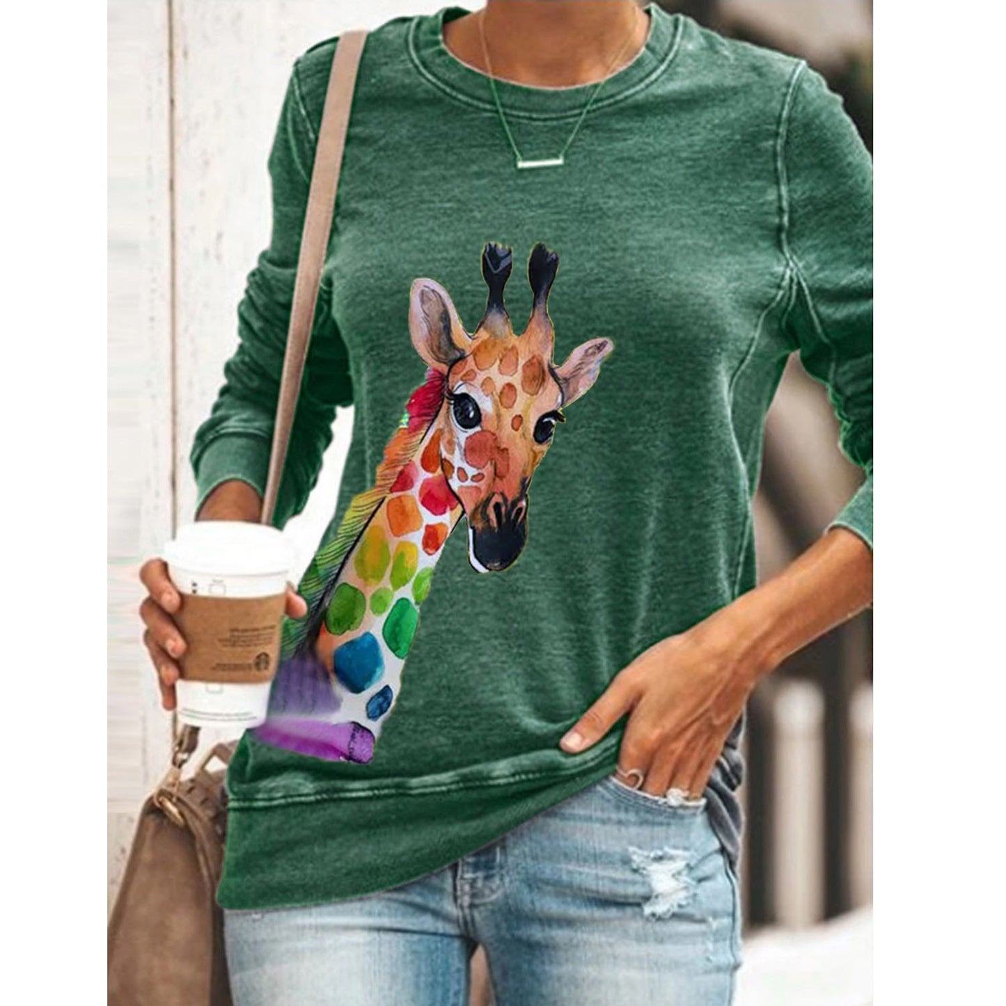 Donkey head printed blouse