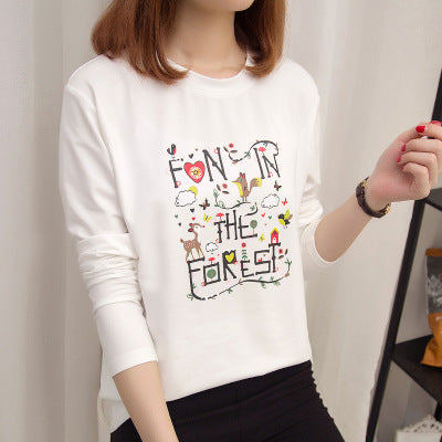 Long sleeve round neck bottoming T-shirt