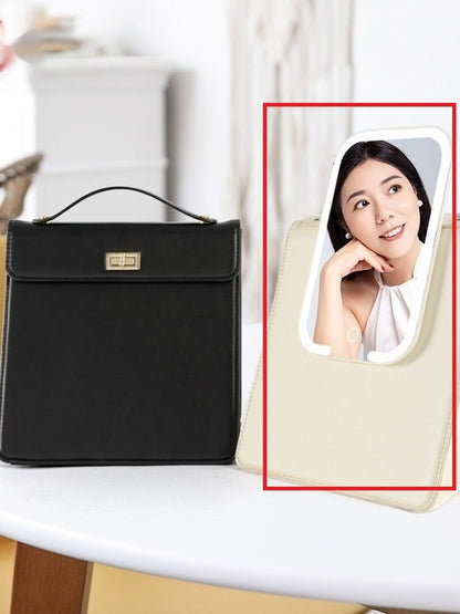 Portable Cosmetic Mirror Integrated Portable Bag