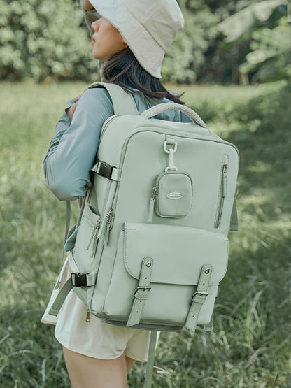 Mochila ligera y de gran capacidad para viajes y acampadas para mujer