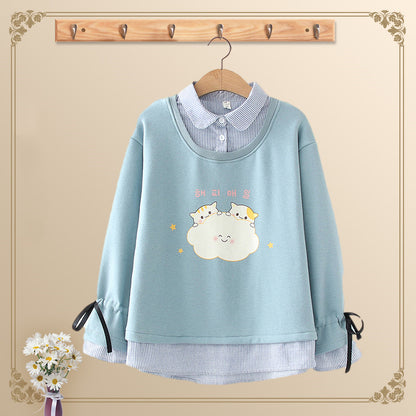 Cloud cat plus fleece sweater