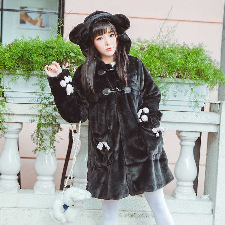 Cat autumn and winter thick plus fleece jacket