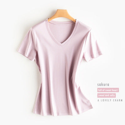 Silk cotton T-shirt