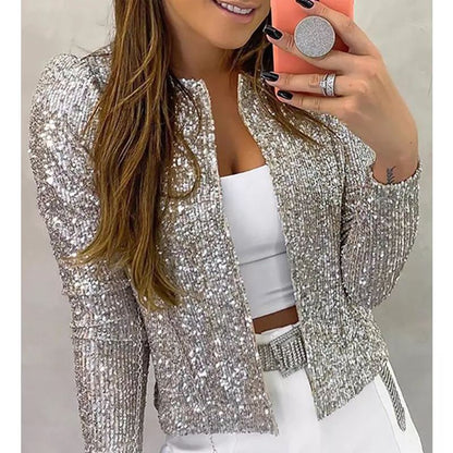 Women's sequin coat