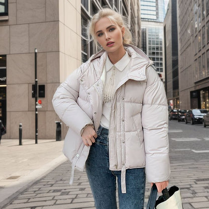 Veste chaude à capuche en coton de style étranger