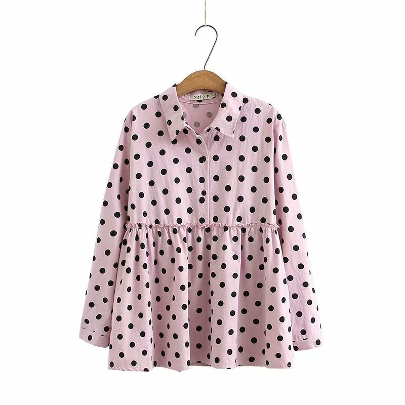 Korean Fashion Baby Shirt Washed Cotton Printed Three-Color Long-Sleeved Shirt