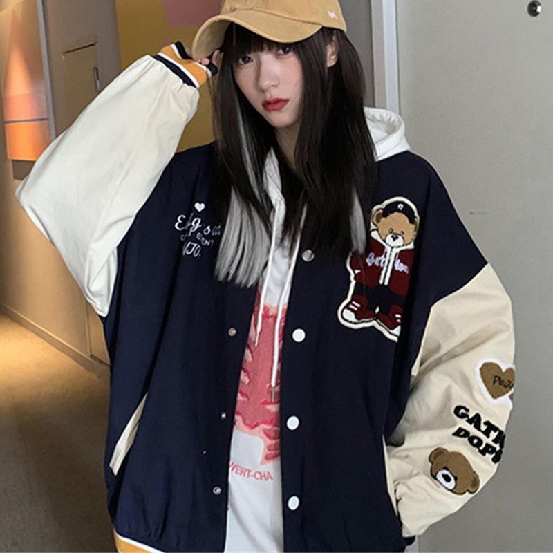 Female Student American Cardigan Retro Jacket Trend