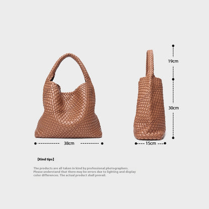 Bolso grande tejido a mano para mujer, bolso de viaje