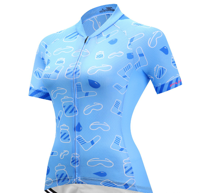 Perspiration-wicking and quick-drying bicycle clothing