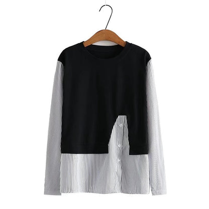 Large Size Women's Loose And Slim Fashion Bottoming Long-sleeved T-shirt