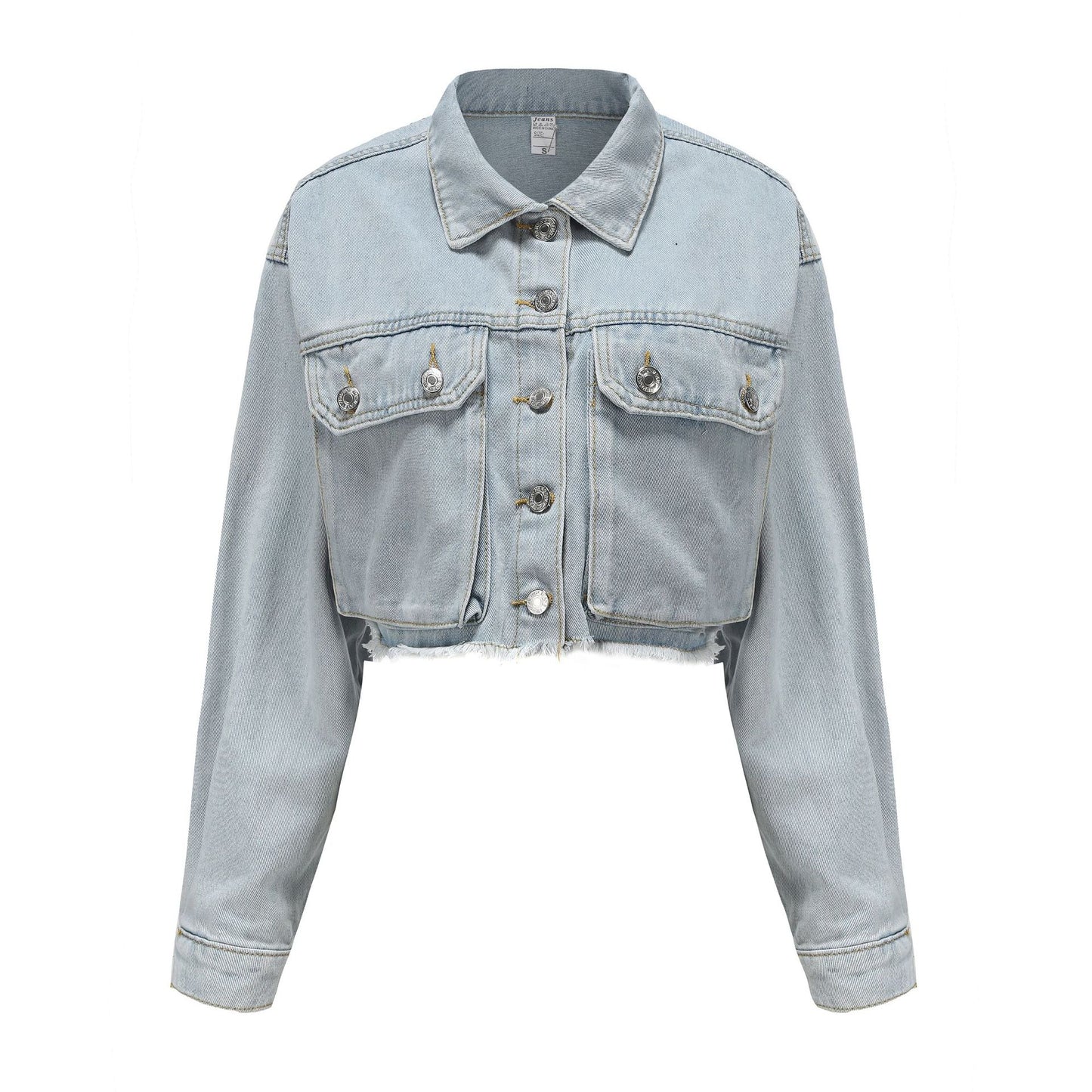 Denim Jean court bleu pour femme