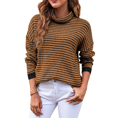 Loose Striped Lazy Sweater Women's European And American