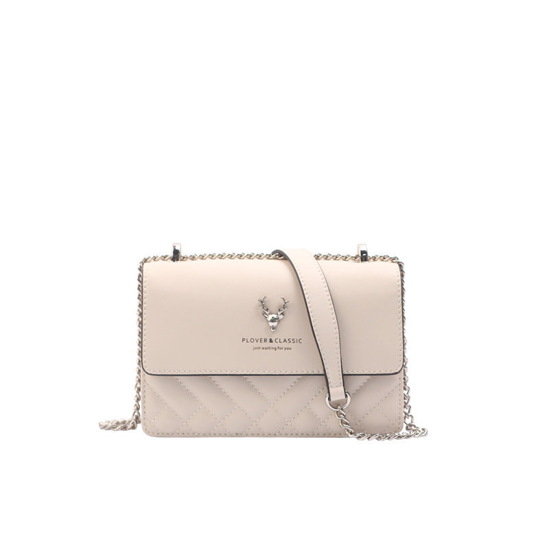 One-shoulder Messenger Diamond Chain Square Bag