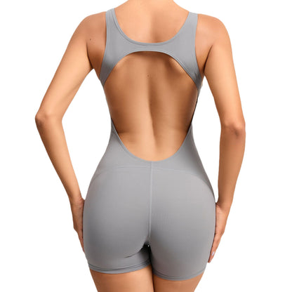 Quick-drying Nude Feel Dance Fitness One-piece Hip Lifting Jumpsuit