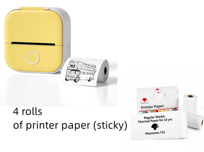 Mini-imprimante thermique Portable d'étiquettes, Photo à domicile, pour étudiants, mauvaises questions, Bluetooth, Mini-imprimante d'étiquettes, étiquette de prix