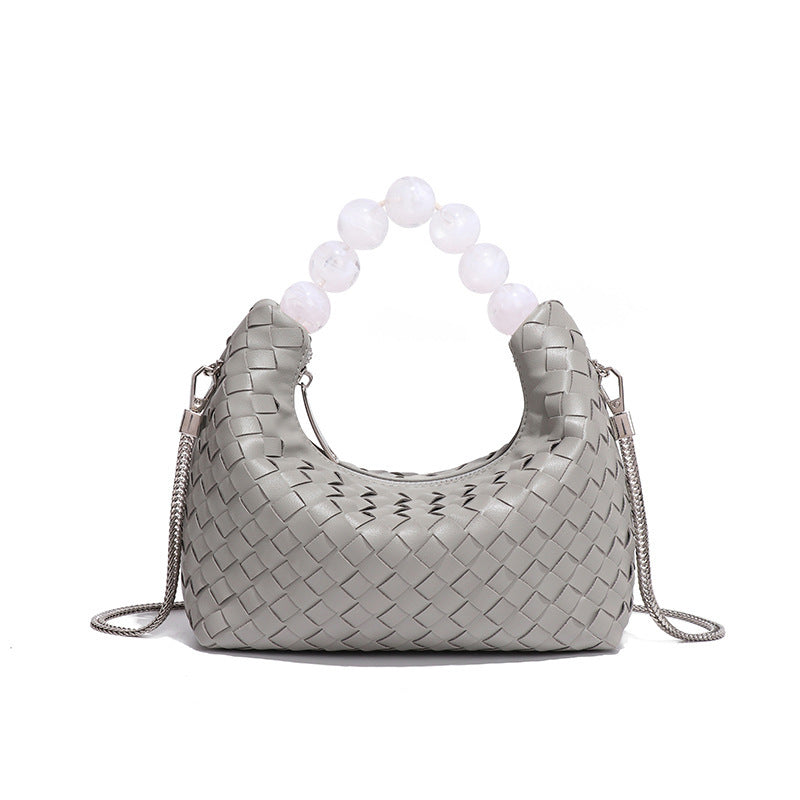 Bolso de mano de perlas de estilo sencillo para mujer