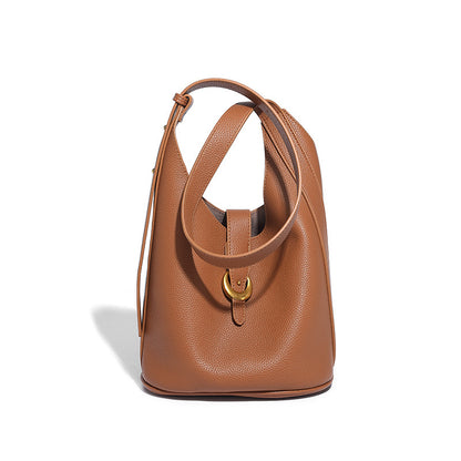 Genuine Leather Bucket Shoulder Single-shoulder Bag