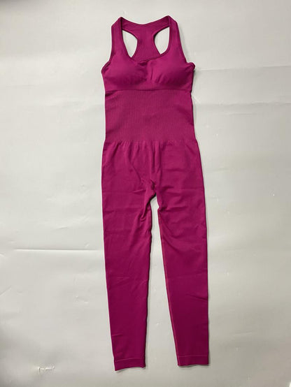 Women's One-piece Yoga Set With Jumpsuit Pants