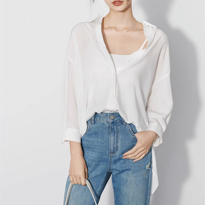 Blusa calada romántica francesa Mujer