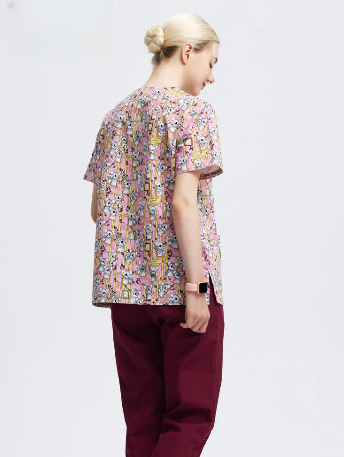 Men's And Women's Polyester Cotton Printed Surgical Uniform