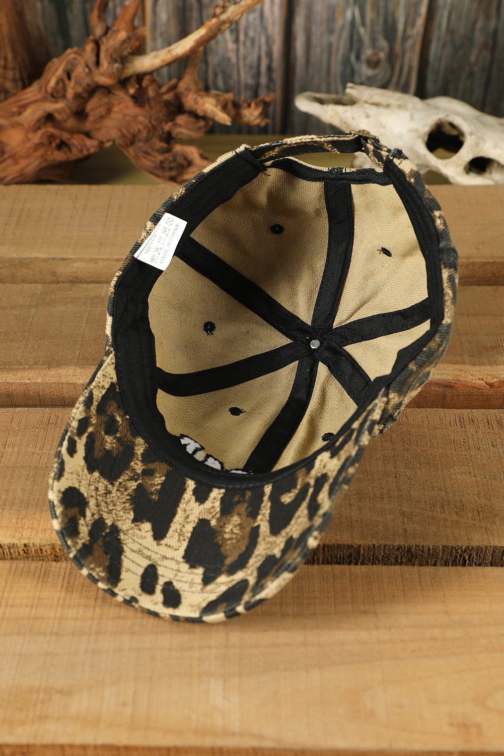 Gorra de béisbol de leopardo bordada Leopard MAMA 