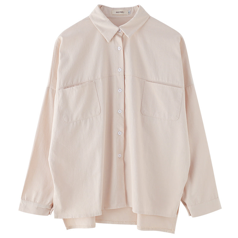 Loose Cotton Inner Top Bottoming Long-sleeved Shirt Sweet