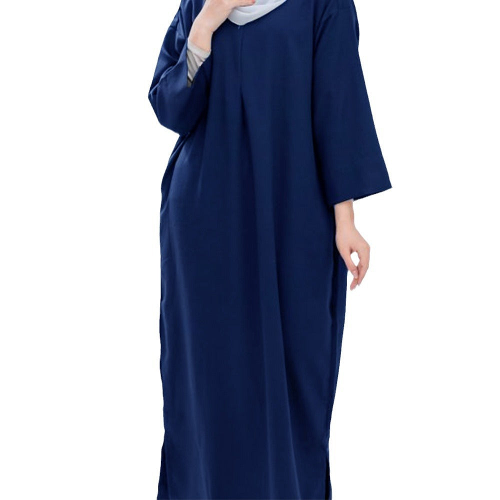 Robe longue pour femme avec gros poignets