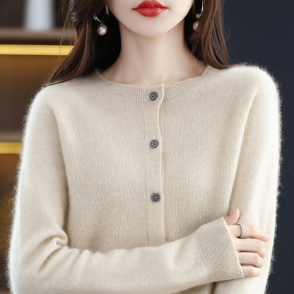 Autumn And Winter Bottoming Round Neck Long Sleeve Loose Top