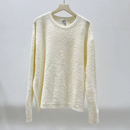 Idle Style Profile Round Neck Sweater Autumn And Winter Women