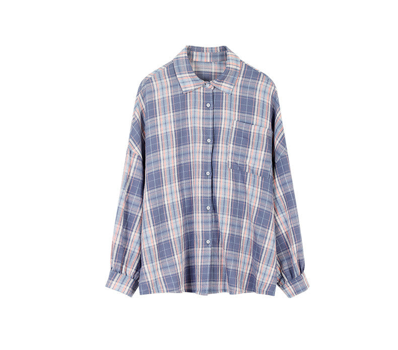 Salt purple plaid shirt