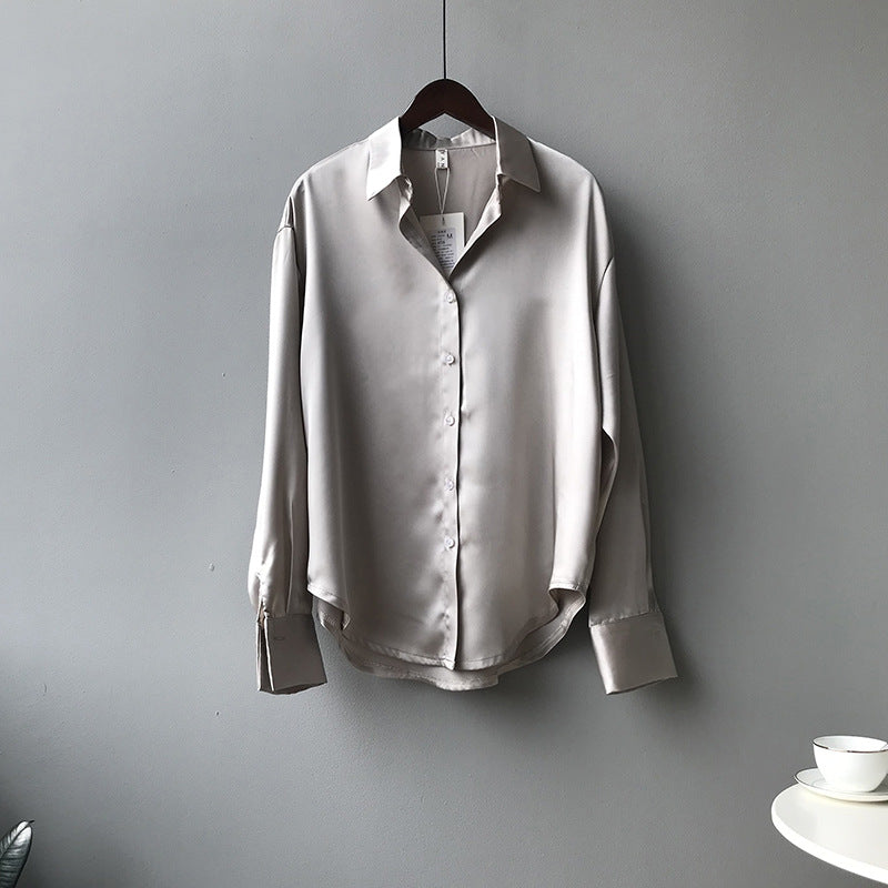 Chemise à manches longues pour femme, automne