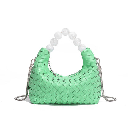 Bolso de mano de perlas de estilo sencillo para mujer