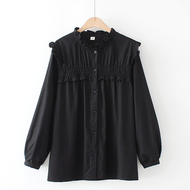 Korean loose casual Long Sleeve Shirt