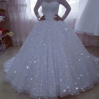 Vestido de novia con tutú de tul adelgazante y talla grande