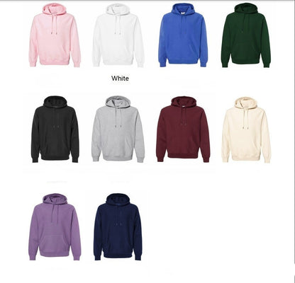 Customized Letter Name Round Neck Hoodie From Europe And America