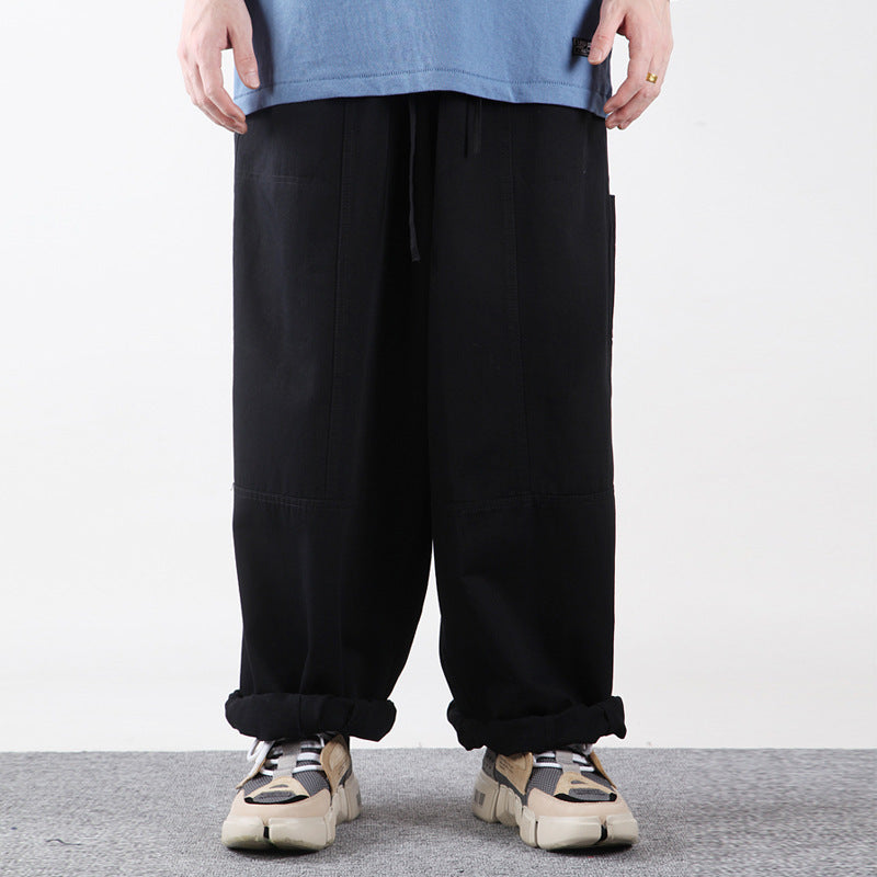 Street Retro Wide Leg Pants Men's Loose