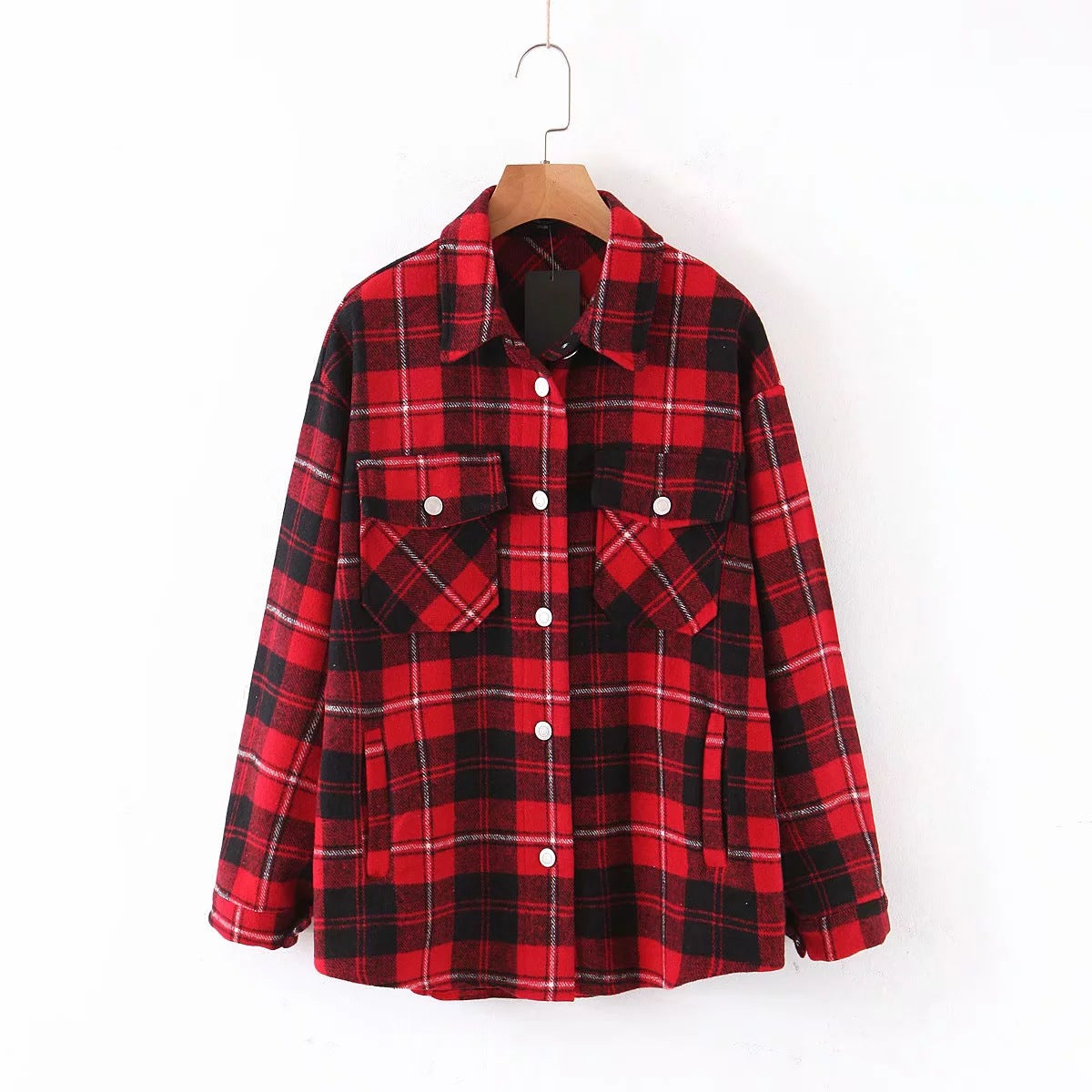 Grated patchwork checked shirt