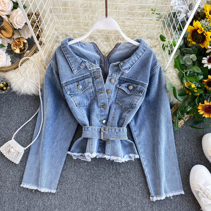 Veste en jean femme