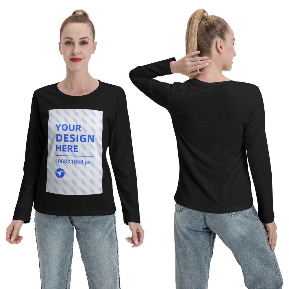 Women's Long Sleeve Crew Neck T-Shirt