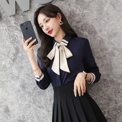 Tooling Fashion Slim Temperament Formal OL Professional Ladies Shirt