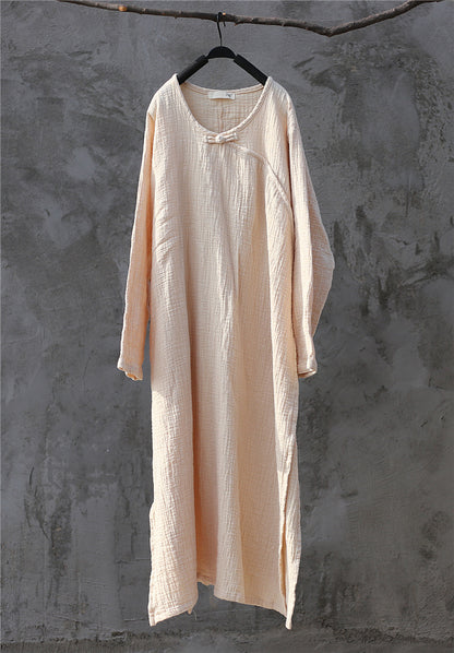 Robe ample en coton et lin Zen de style chinois rétro artistique