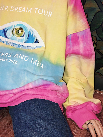 Eye letter oversize sweatshirt