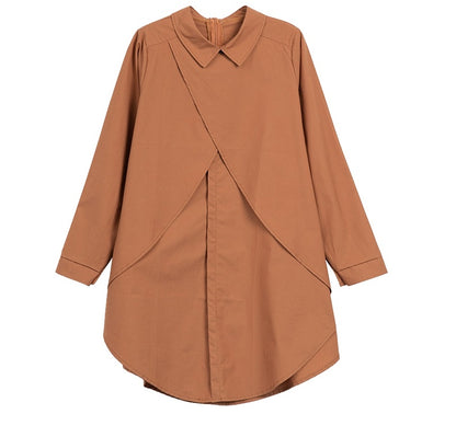 Women's Autumn Fashion Casual Lapel Long-sleeved Shirt